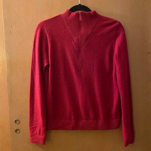 100% Cashmere Minnie Rose Half Zip Pullover